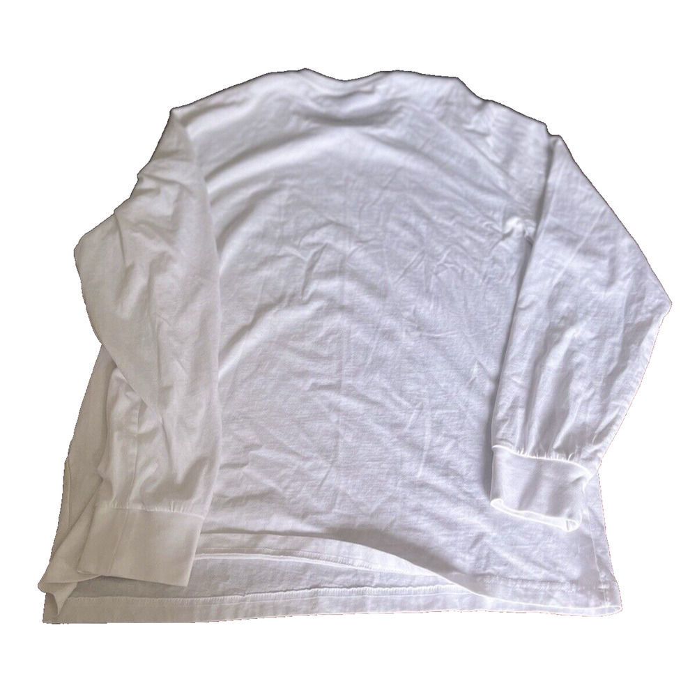 US Polo Assn Men's White Logo Graphic Print Size Large Long Sleeve T-Shirt MINT - Picture 4 of 5